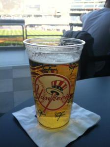 beer at Yankee stadium